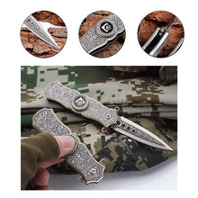 Fidget Spinner Spring Blade Knife