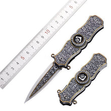 Fidget Spinner Spring Blade Knife