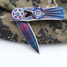 Fidget Spinner Spring Blade Knife